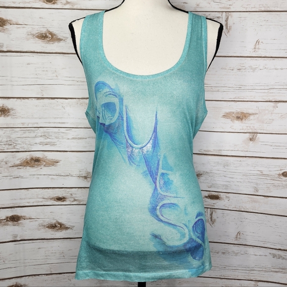 Guess Graphic Tank Top Size Large - Picture 1 of 6